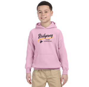 Bridgeway Island-Youth Unisex Hoodie Cursive Logo