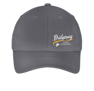 Bridgeway Island-Youth Port & Company Six-Panel Twill Cap Cursive Logo