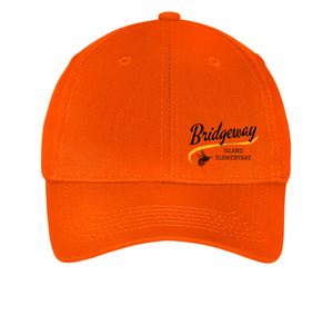 Bridgeway Island-Youth Port & Company Six-Panel Twill Cap Cursive Logo