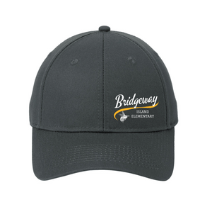 Bridgeway Island-Adult Port & Company Six-Panel Twill Cap Cursive Logo