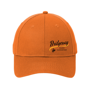 Bridgeway Island-Adult Port & Company Six-Panel Twill Cap Cursive Logo