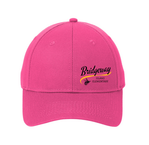 Bridgeway Island-Adult Port & Company Six-Panel Twill Cap Cursive Logo