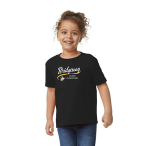 Bridgeway Island Spirit Wear 2024-25 On-Demand Store-Toddler Unisex T-Shirt Cursive Logo