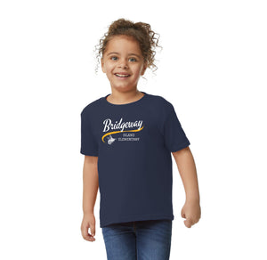 Bridgeway Island Spirit Wear 2024-25 On-Demand Store-Toddler Unisex T-Shirt Cursive Logo