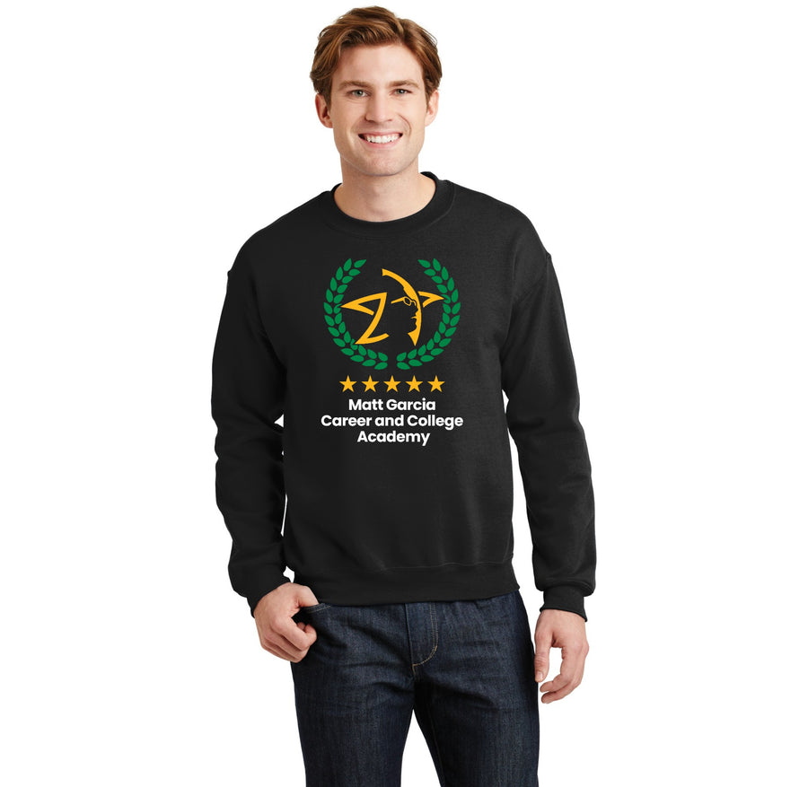 Matt Garcia Career and College Academy Spirit Wear 2024 On-Demand-Adult Unisex Crewneck Sweatshirt_Star Logo