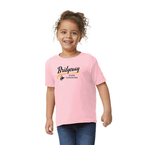 Bridgeway Island Spirit Wear 2024-25 On-Demand Store-Toddler Unisex T-Shirt Cursive Logo