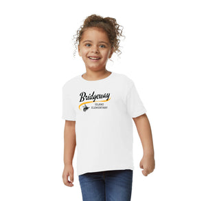 Bridgeway Island Spirit Wear 2024-25 On-Demand Store-Toddler Unisex T-Shirt Cursive Logo