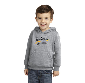 Bridgeway Island-Toddler Pullover Hooded Sweatshirt Cursive Logo