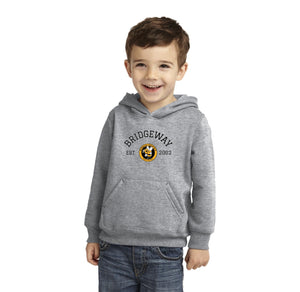 Bridgeway Island-Toddler Pullover Hooded Sweatshirt Circle Logo