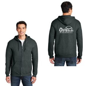 Odell Rec Sports Store 2024 On-Demand-Adult Unisex Full-Zip Hooded Sweatshirt Baseball Logo