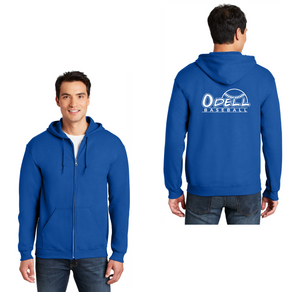 Odell Rec Sports Store 2024 On-Demand-Adult Unisex Full-Zip Hooded Sweatshirt Baseball Logo