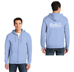 Odell Rec Sports Store 2024 On-Demand-Adult Unisex Full-Zip Hooded Sweatshirt Baseball Logo