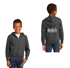 Odell Rec Sports Store 2024 On-Demand-Youth Unisex Full-Zip Hooded Sweatshirt Baseball Logo