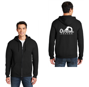 Odell Rec Sports Store 2024 On-Demand-Adult Unisex Full-Zip Hooded Sweatshirt Soccer Logo