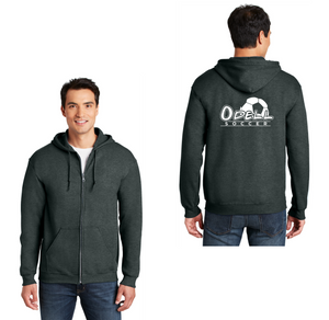 Odell Rec Sports Store 2024 On-Demand-Adult Unisex Full-Zip Hooded Sweatshirt Soccer Logo