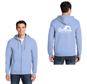 Odell Rec Sports Store 2024 On-Demand-Adult Unisex Full-Zip Hooded Sweatshirt Soccer Logo