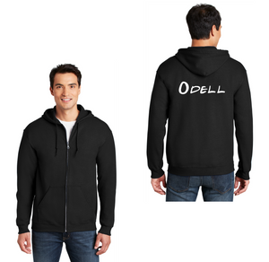 Odell Rec Sports Store 2024 On-Demand-Adult Unisex Full-Zip Hooded Sweatshirt Typographic Logo