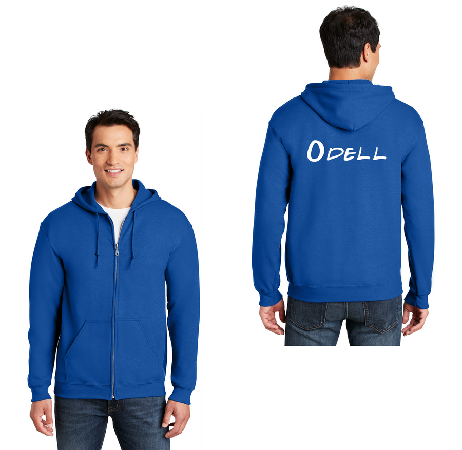 Odell Rec Sports Store 2024 On-Demand-Adult Unisex Full-Zip Hooded Sweatshirt Typographic Logo