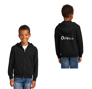 Odell Rec Sports Store 2024 On-Demand-Youth Unisex Full-Zip Hooded Sweatshirt Typographic Logo