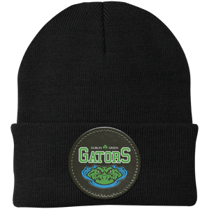 Dublin Green Gators Swim Team-Knit Cap - Patch Black Circle