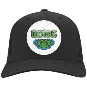 Dublin Green Gators Swim Team-Twill Cap - Patch White Circle
