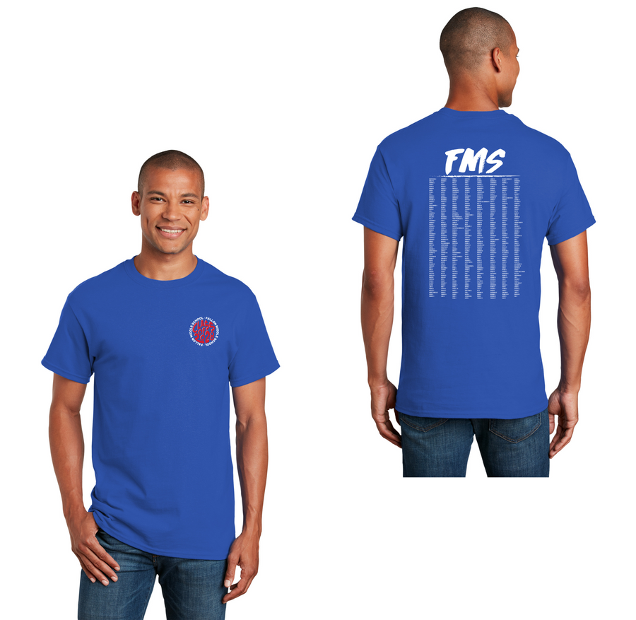 Fallon Middle School Graduation Store-Adult Unisex T-Shirt Class of 2028 Left Chest