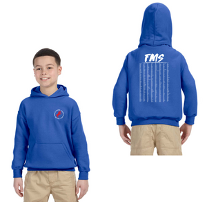 Fallon Middle School Graduation Store-Youth Unisex Hoodie Mustang Left Chest