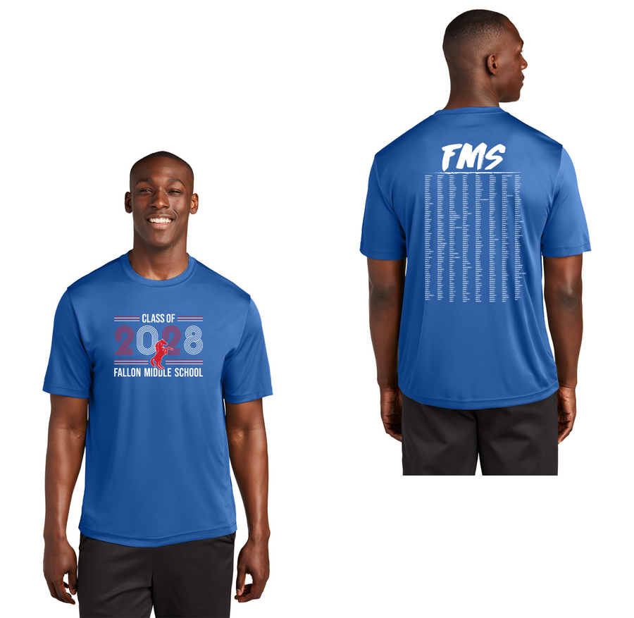 Fallon Middle School Graduation Store-Adult Unisex Dri-Fit Shirt 2028 Stripes
