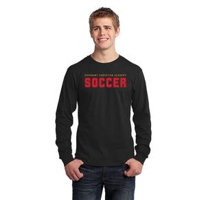 Covenant Christian Academy Spirit Wear 2023-24 On-Demand-Adult Unisex Port & Company Long Sleeve Shirt Soccer