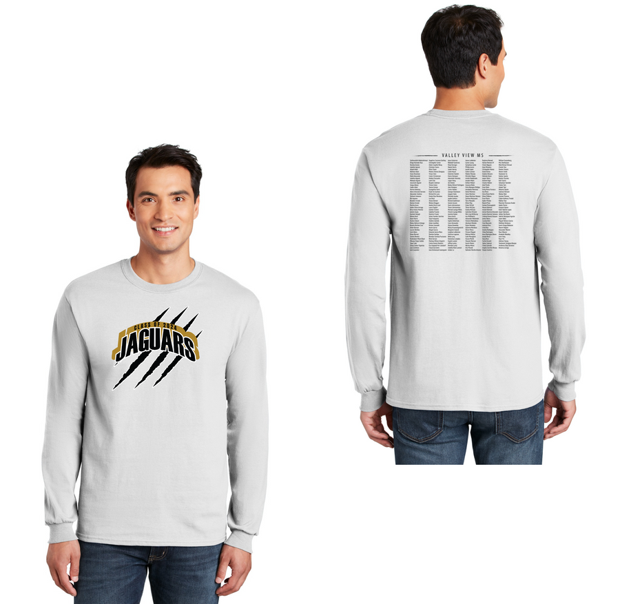Valley View Middle School On-Demand Spirit Wear-Adult Unisex Long Sleeve Tee 8th Grade