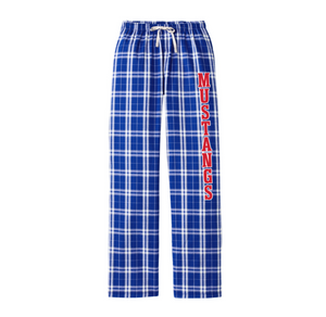Fallon Middle School Graduation Store-District Womens Flannel Plaid Pant Mustangs Red