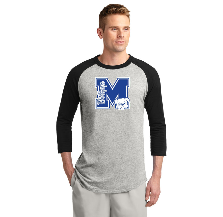 Martinez Jr High School Spirit Wear 2024 On-Demand-Adult Unisex Baseball Tee M Logo