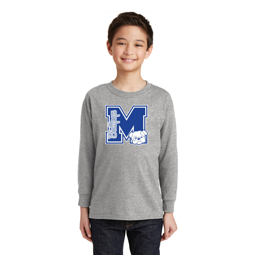 Martinez Jr High School Spirit Wear 2024 On-Demand-Youth Unisex Long Sleeve Tee M Logo