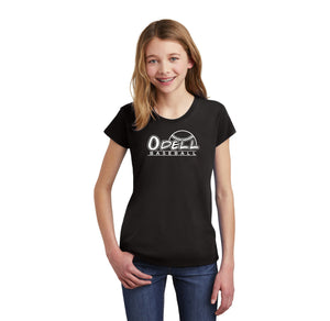 Odell Rec Sports Store 2024 On-Demand-Girls Premium Tee Baseball Logo