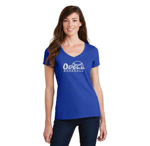 Odell Rec Sports Store 2024 On-Demand-Womens Fan Favorite V-Neck Tee Baseball Logo