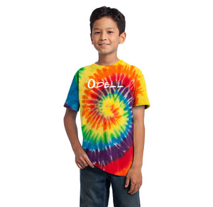 Odell Rec Sports Store 2024 On-Demand-Youth Unisex Tie-Dye Shirt Typographic Logo