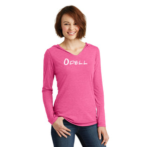 Odell Rec Sports Store 2024 On-Demand-Womens Premium Perfect Tri Long Sleeve Hoodie Typographic Logo