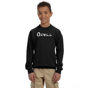 Odell Rec Sports Store 2024 On-Demand-Youth Unisex Crewneck Sweatshirt Typographic Logo