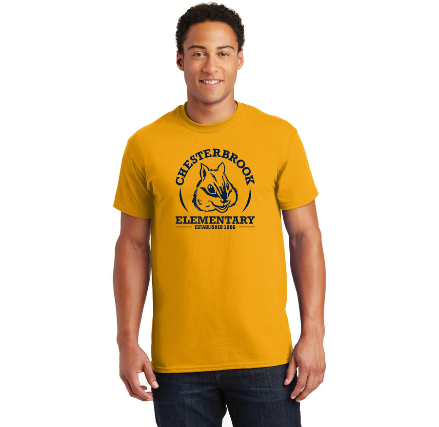 Chesterbrook Elementary Spirit Wear 2024 On-Demand-Adult Unisex T-Shirt Navy Logo