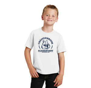 Chesterbrook Elementary Spirit Wear 2024 On-Demand-Youth Unisex Fan Favorite Premium Tee Navy Logo