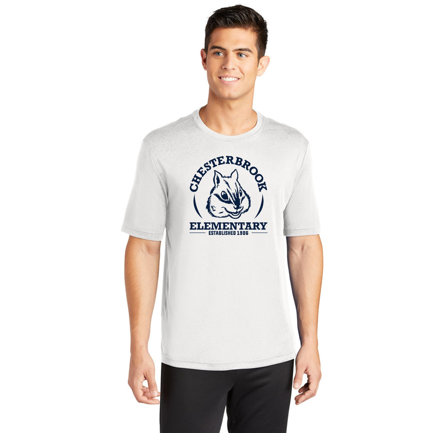 Chesterbrook Elementary Spirit Wear 2024 On-Demand-Adult Unisex Dri-Fit Shirt Navy Logo