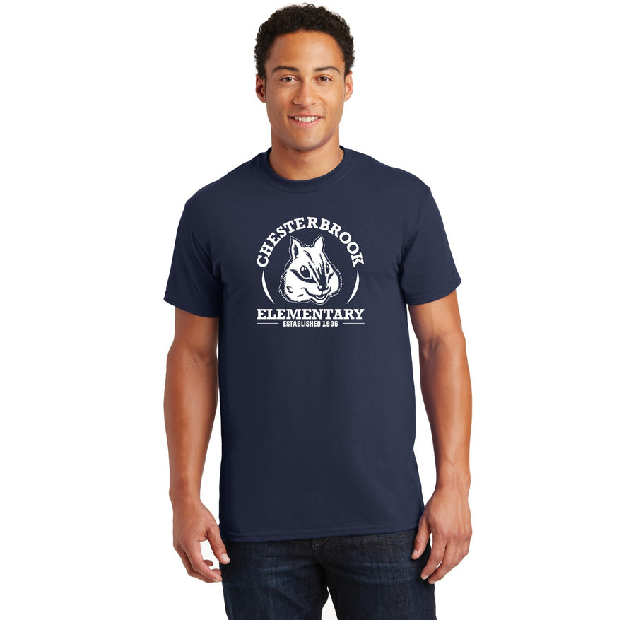 Chesterbrook Elementary Spirit Wear 2024 On-Demand-Adult Unisex T-Shirt White Logo