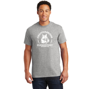 Chesterbrook Elementary Spirit Wear 2024 On-Demand-Adult Unisex T-Shirt White Logo