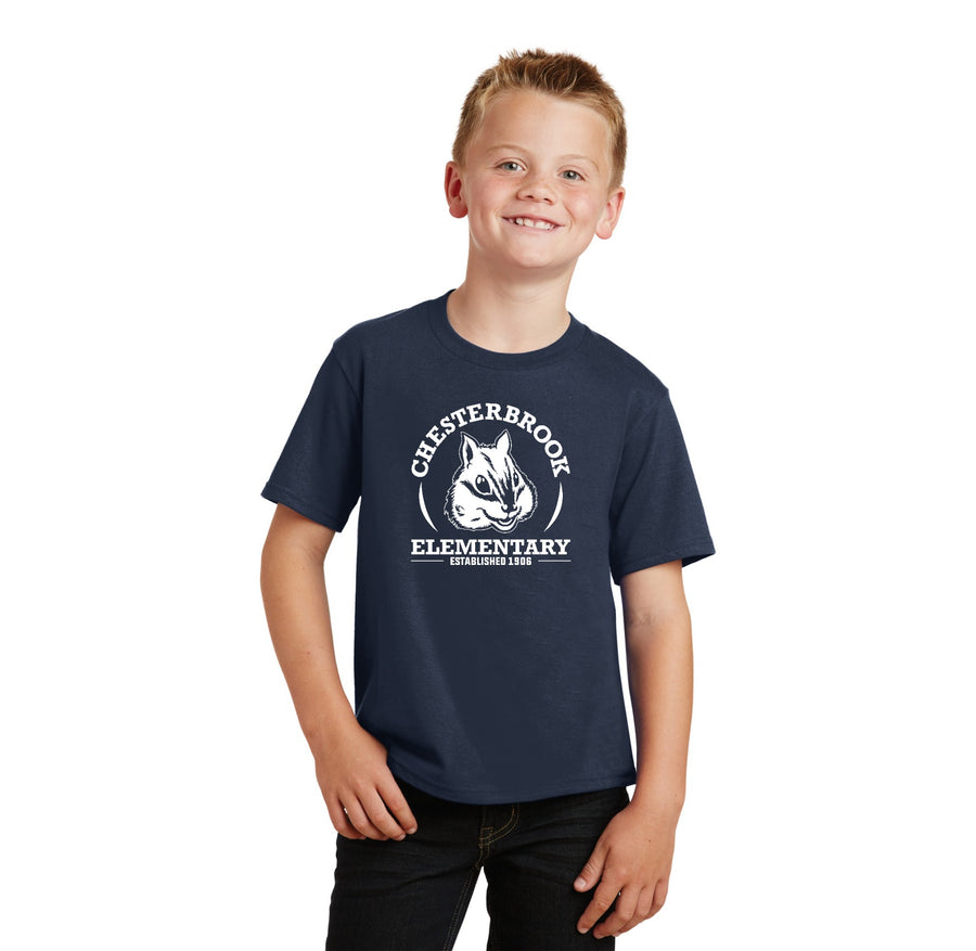 Chesterbrook Elementary Spirit Wear 2024 On-Demand-Youth Unisex Fan Favorite Premium Tee White Logo