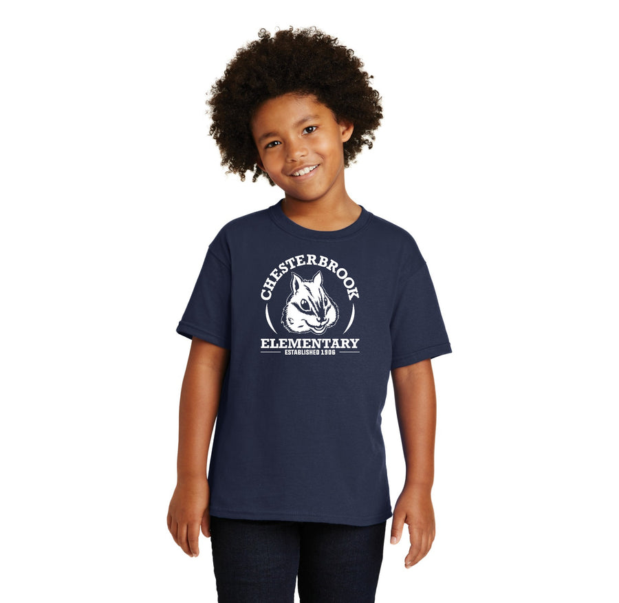 Chesterbrook Elementary Spirit Wear 2024 On-Demand-Youth Unisex T-Shirt White Logo
