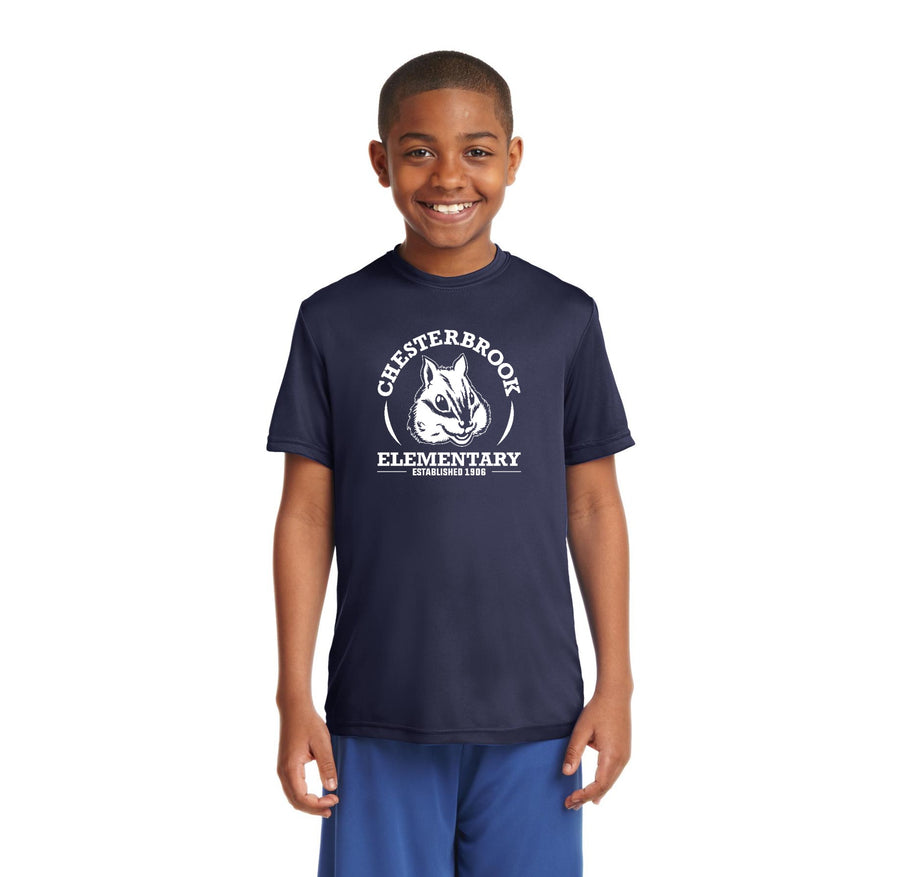 Chesterbrook Elementary Spirit Wear 2024 On-Demand-Youth Unisex Dri-Fit Shirt White Logo