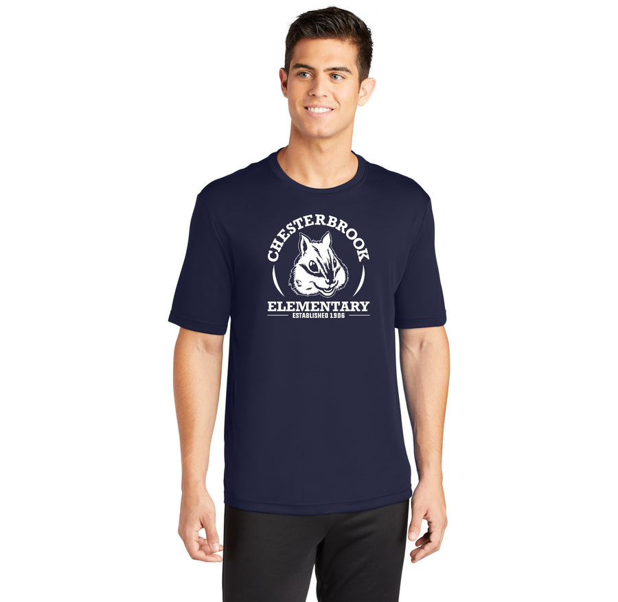 Chesterbrook Elementary Spirit Wear 2024 On-Demand-Adult Unisex Dri-Fit Shirt White Logo