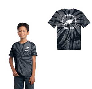 Adams Middle School Spring Spirit Wear 2024-Youth Unisex Tie-Dye Shirt
