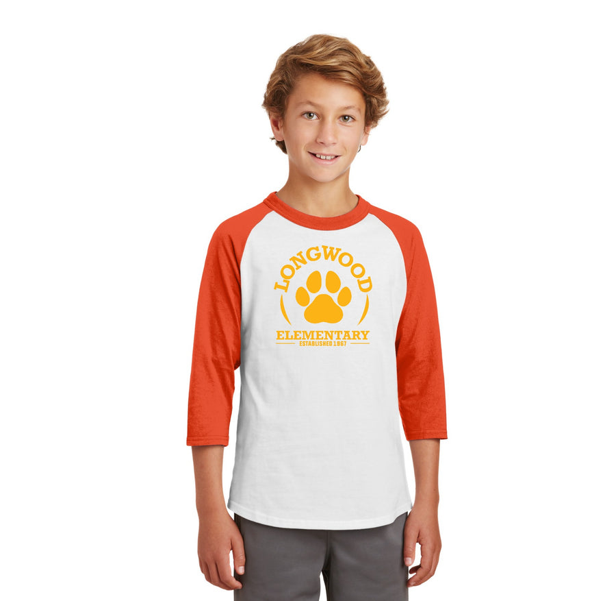 Longwood Elementary Spirit Wear Spring 2024 On-Demand-Youth Unisex Baseball Tee