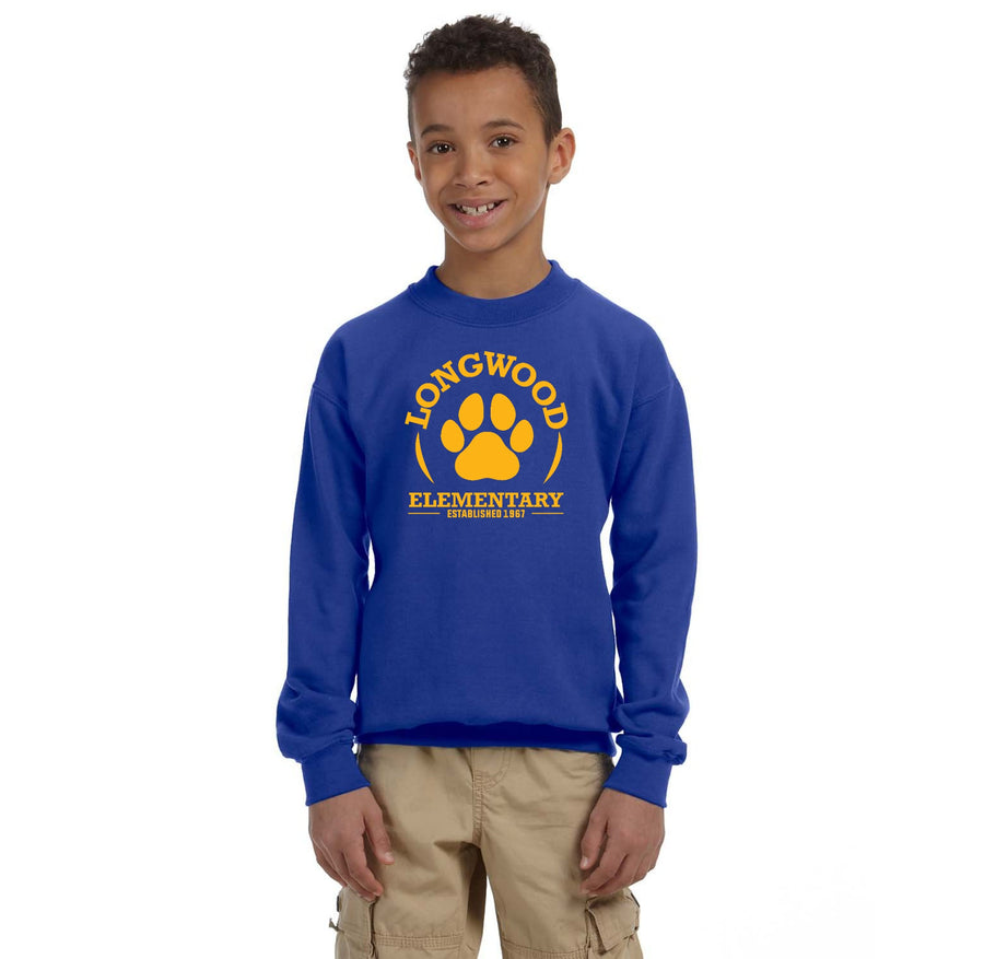 Longwood Elementary Spirit Wear Spring 2024 On-Demand-Youth Unisex Crewneck Sweatshirt